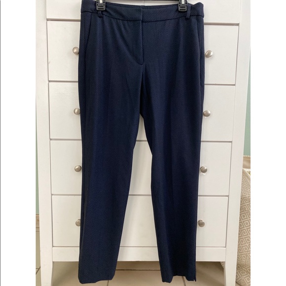 Zara Basic Ankle Pants - Navy Blue - Picture 1 of 3